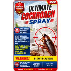 Labels for Cockroach Spray - 50 labels