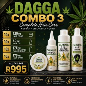 Dagga Hair Combo 3  (10 of each product)