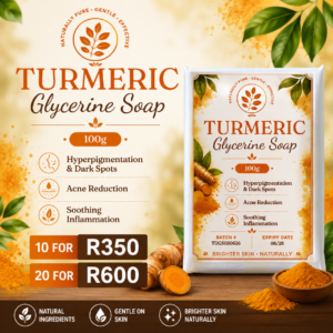 Turmeric Glycerine Soap (10 x 100g)