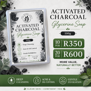 Activated Charcoal Glycerine Soap (20 x 100g)